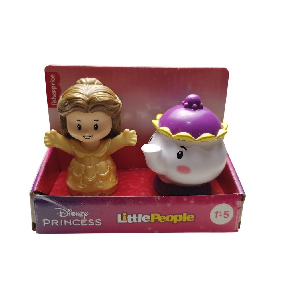 Fisher-Price Disney Princess Little People Belle and Mrs. Potts Figures